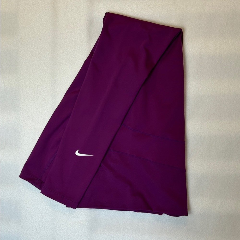 Nike Dri-FIT Maternity Leggings Womens M Purple Over Belly Athletic Yoga